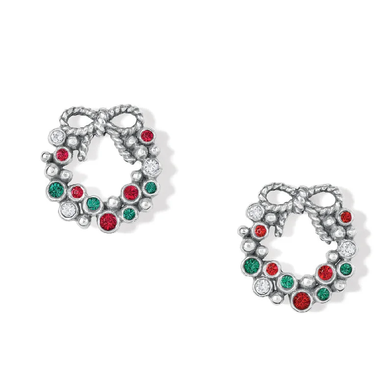 Women's Earrings – Elegant Designs for Every Personality--Eternal Life Wreath Mini Post Earrings