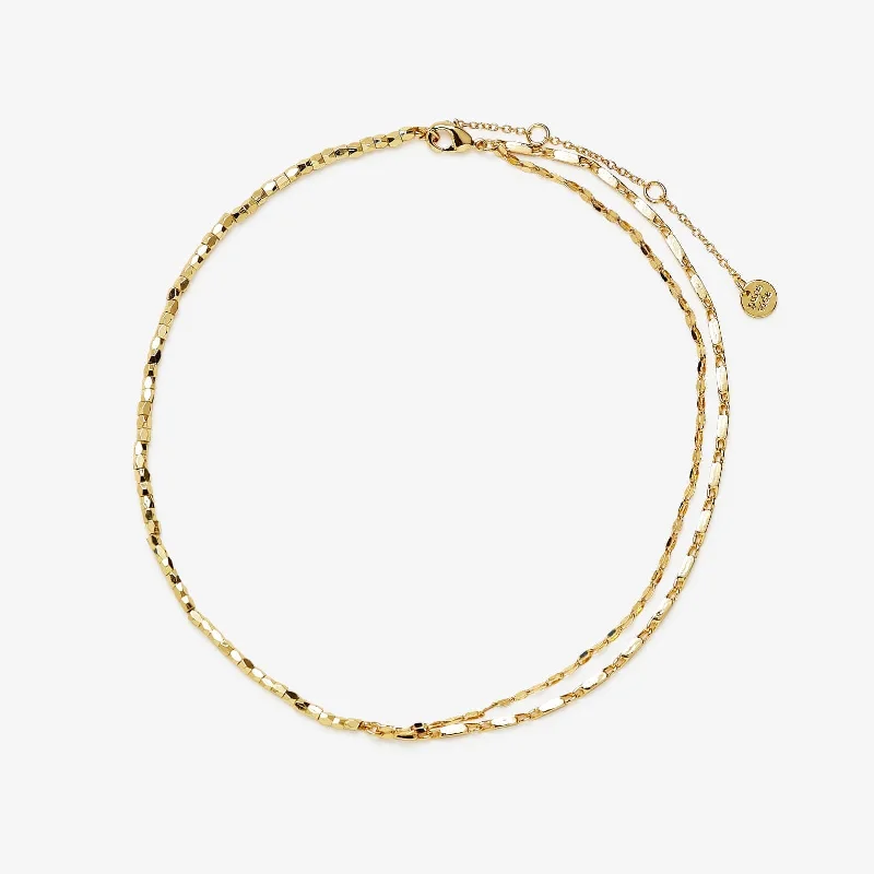 Shop Classic Women's  Necklaces & Pendants with a Modern Twist-Metal Bead & Chain Choker