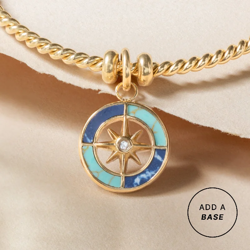 Shop Classic Women's Necklaces & Pendants with a Modern Twist-Compass Interchangeable Charm Shop Classic Women's Necklaces & Pendants with a Modern Twist-Compass Interchangeable Charm