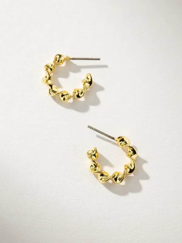 Women's Earrings – Elegant Designs for Every Personality--Twist Mini Hoop Earrings