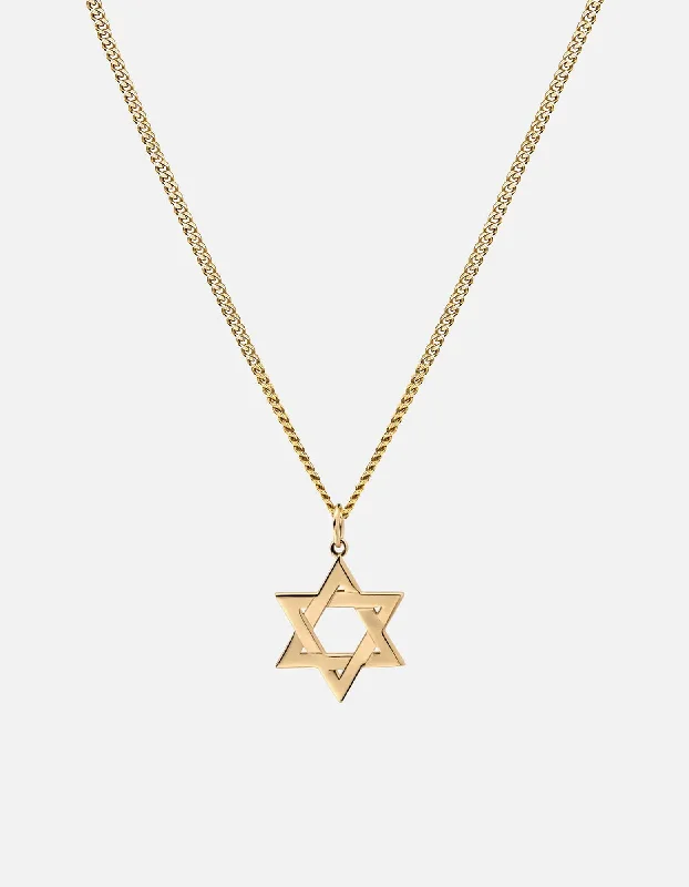 Exclusive Men's Necklaces & Pendants for the Modern Gentleman-Star of David I Necklace, Gold Vermeil Exclusive Men's Necklaces & Pendants for the Modern Gentleman-Star of David I Necklace, Gold Vermeil