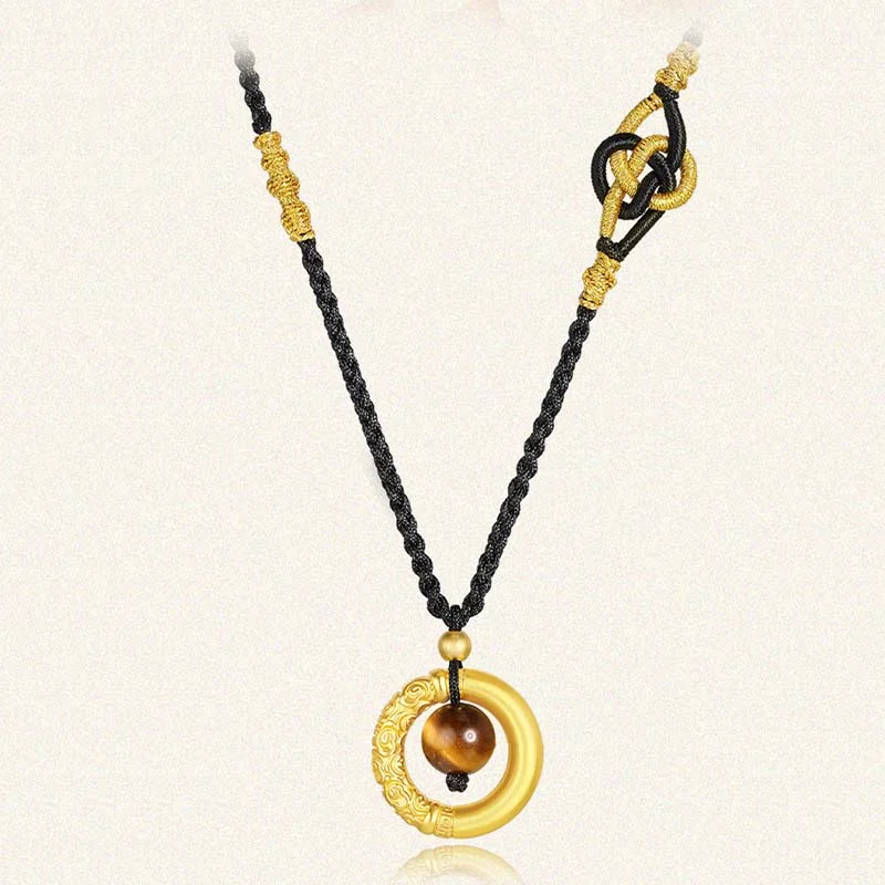 Shop Classic Women's Necklaces & Pendants with a Modern Twist-Buddha Stones Round Tiger Eye Cinnabar Bead Protection Necklace Pendant Shop Classic Women's Necklaces & Pendants with a Modern Twist-Buddha Stones Round Tiger Eye Cinnabar Bead Protection Necklace Pendant
