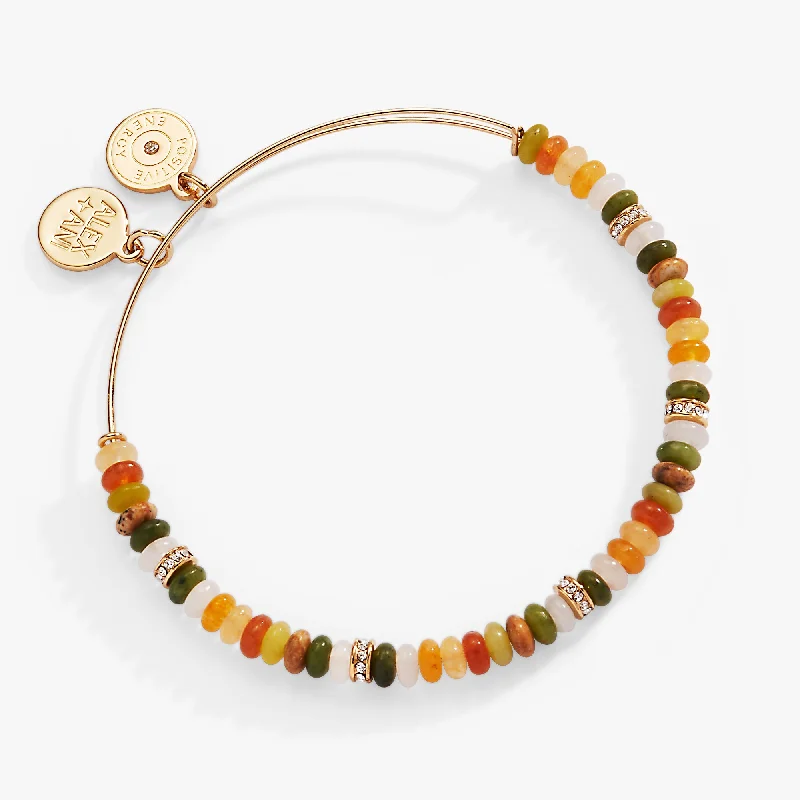 Designer Bangles for Women with Embellishments-Multi-Color Semi-Precious Beaded Bangle