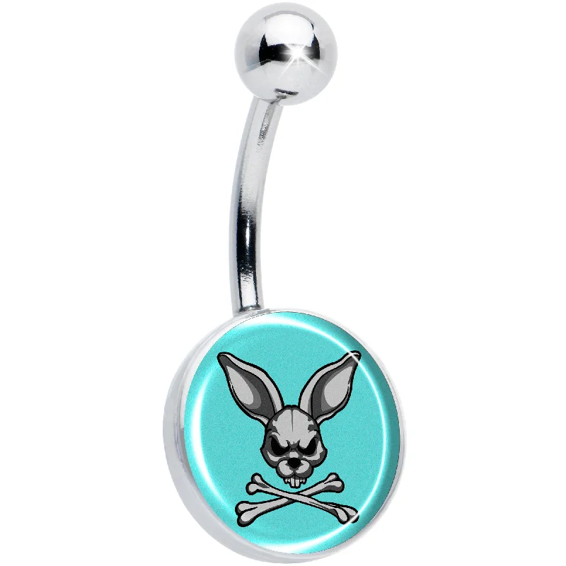 Stunning Belly Rings for Bold Fashion -Bunny and Crossbones Belly Ring