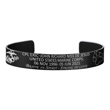 Beaded Leather Bracelets for Men-Cpl Eric-John Richard Niss De Jesus Memorial Bracelet – Hosted by the de Jesus Family Beaded Leather Bracelets for Men-Cpl Eric-John Richard Niss De Jesus Memorial Bracelet – Hosted by the de Jesus Family