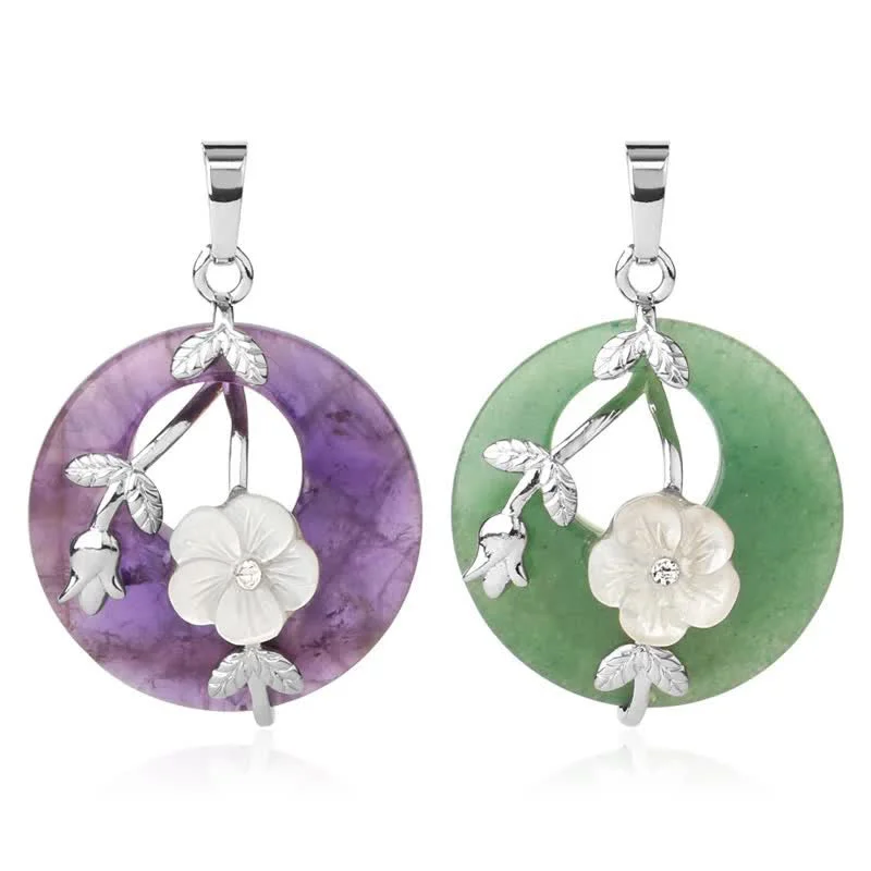 Shop Classic Women's Necklaces & Pendants with a Modern Twist-Buddha Stones Various Crystal Amethyst Green Aventurine Flower Healing Necklace Pendant Shop Classic Women's Necklaces & Pendants with a Modern Twist-Buddha Stones Various Crystal Amethyst Green Aventurine Flower Healing Necklace Pendant