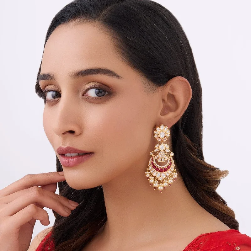 Women's Earrings – Elegant Designs for Every Personality--Kundan Earring 164026
