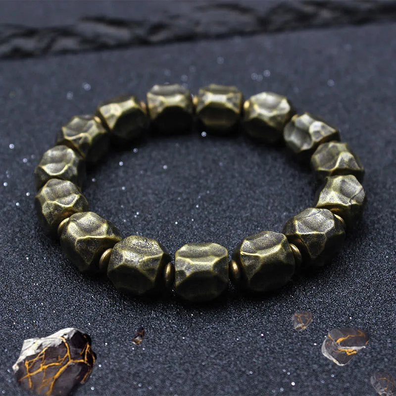 Men's Stylish Bracelets for Fashion-Forward Looks-Buddha Stones Meteorite Copper Self Care Bracelet Men's Stylish Bracelets for Fashion-Forward Looks-Buddha Stones Meteorite Copper Self Care Bracelet