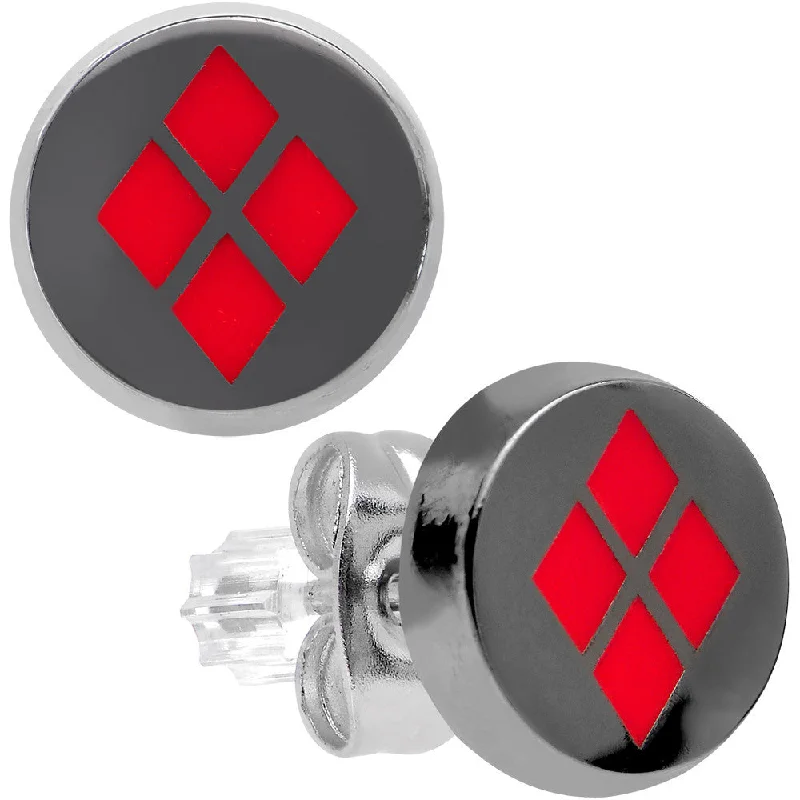 Women's Earrings – Elegant Designs for Every Personality--Officially Licensed 316L Stainless Steel Harley Quinn Stud Earrings Women's Earrings – Elegant Designs for Every Personality--Officially Licensed 316L Stainless Steel Harley Quinn Stud Earrings