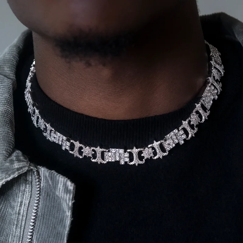 Exclusive Men's Necklaces & Pendants for the Modern Gentleman-Lil Durk OTF Baguette Infinity Chain- 17mm Exclusive Men's Necklaces & Pendants for the Modern Gentleman-Lil Durk OTF Baguette Infinity Chain- 17mm