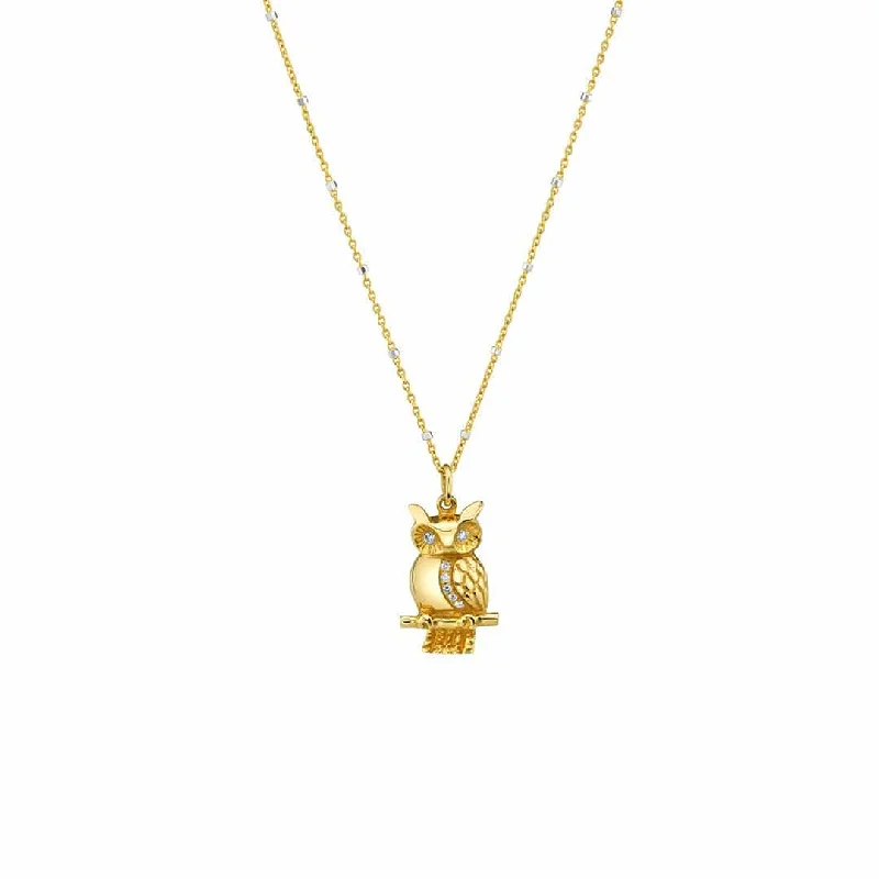 Shop Classic Women's  Necklaces & Pendants with a Modern Twist-Moyen Owl Necklace