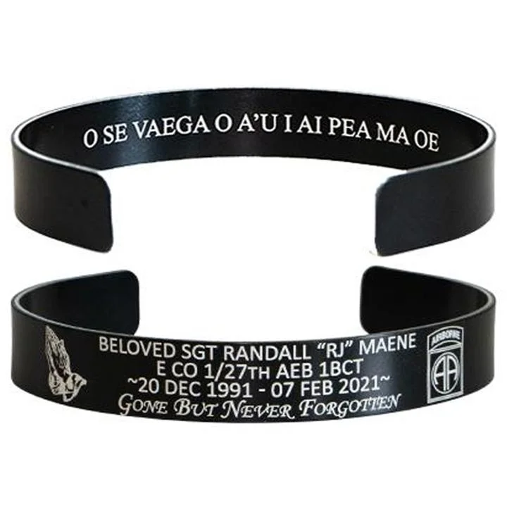 Men's Bracelets with Adjustable Straps-SGT Randall “RJ” Maene Memorial Band - Hosted by the Maene Family Men's Bracelets with Adjustable Straps-SGT Randall “RJ” Maene Memorial Band - Hosted by the Maene Family