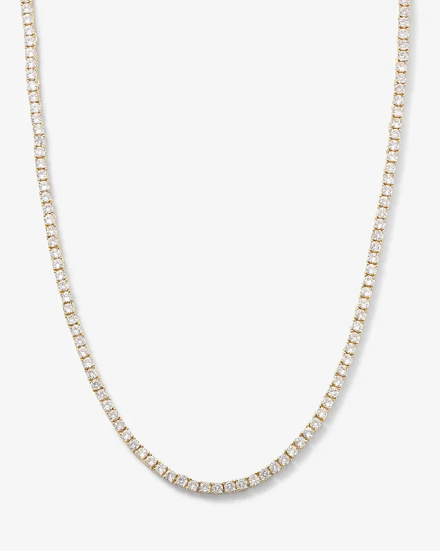 Shop Classic Women's Necklaces & Pendants with a Modern Twist-Heiress Tennis Necklace - Gold|White Diamondettes Shop Classic Women's Necklaces & Pendants with a Modern Twist-Heiress Tennis Necklace - Gold|White Diamondettes