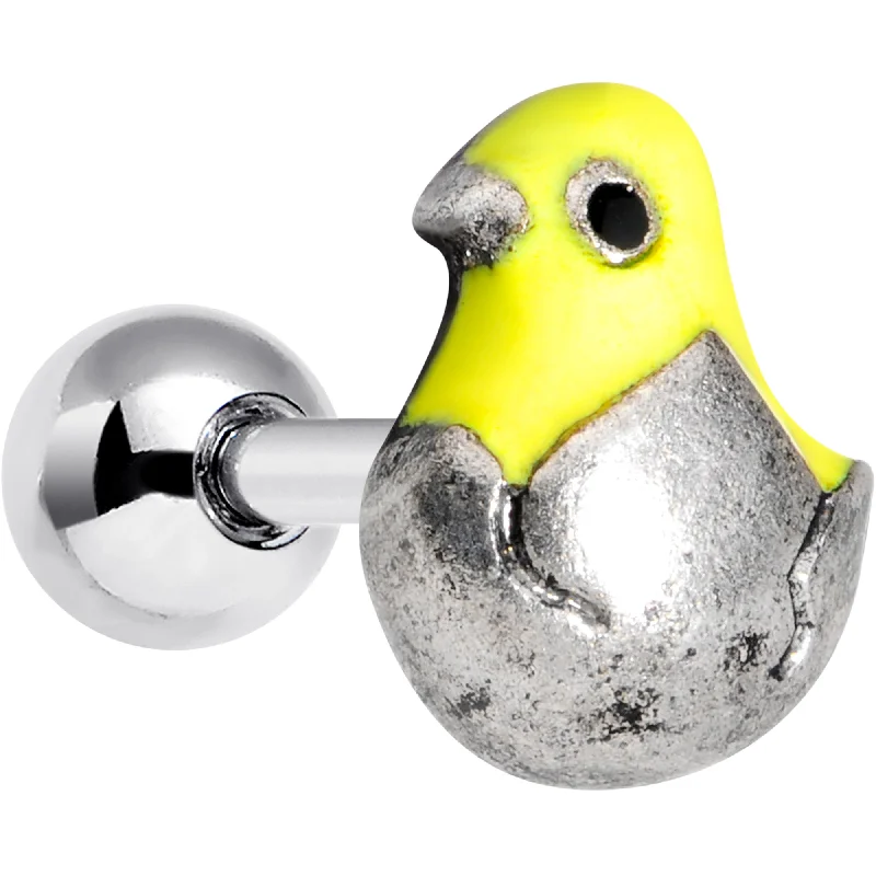 Women's Earrings – Elegant Designs for Every Personality--16 Gauge 1/4 Hatching Easter Chick Cartilage Tragus Earring Women's Earrings – Elegant Designs for Every Personality--16 Gauge 1/4 Hatching Easter Chick Cartilage Tragus Earring