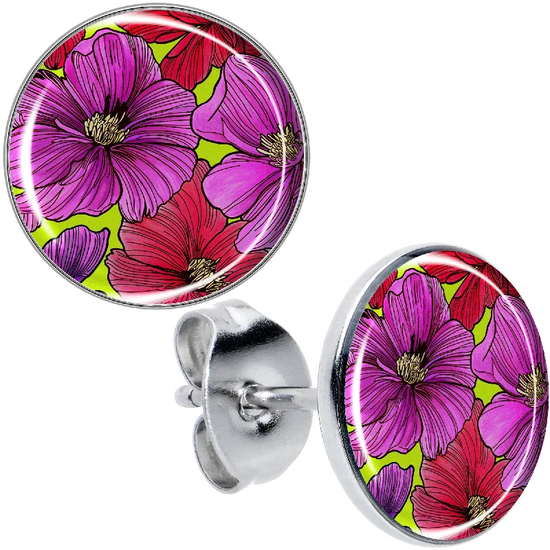 Women's Earrings – Elegant Designs for Every Personality--Blossom Creation Tropical Floral Flowers Stud Earrings Women's Earrings – Elegant Designs for Every Personality--Blossom Creation Tropical Floral Flowers Stud Earrings