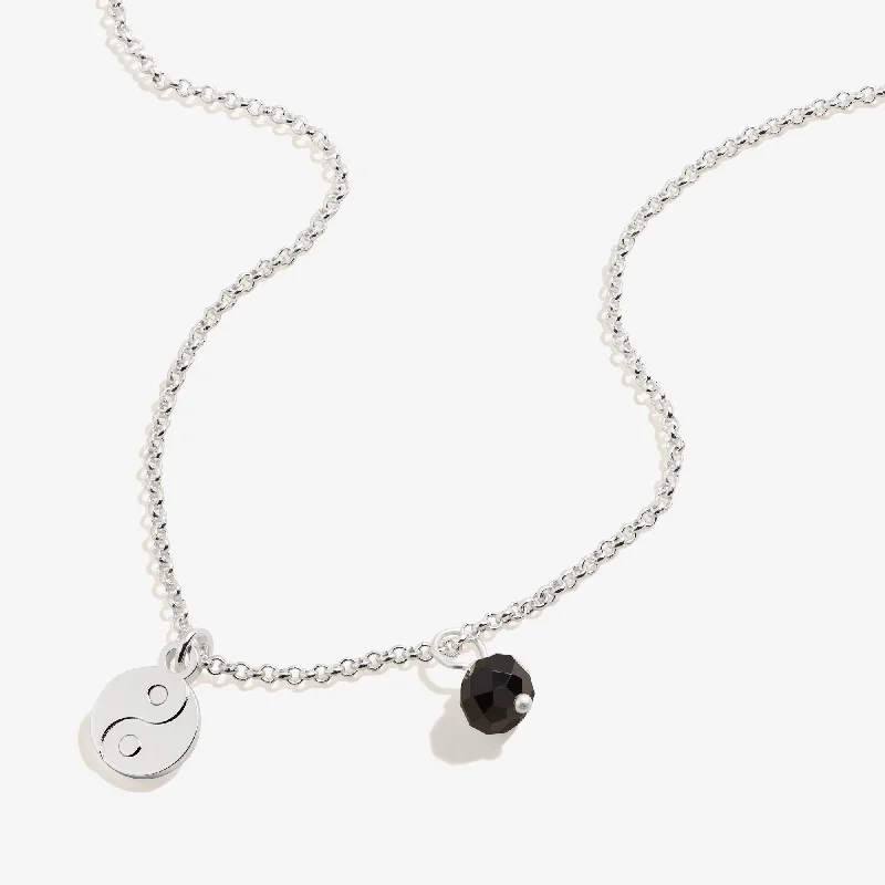 Shop Classic Women's Necklaces & Pendants with a Modern Twist-Yin Yang Duo Charm Necklace, Adjustable Shop Classic Women's Necklaces & Pendants with a Modern Twist-Yin Yang Duo Charm Necklace, Adjustable