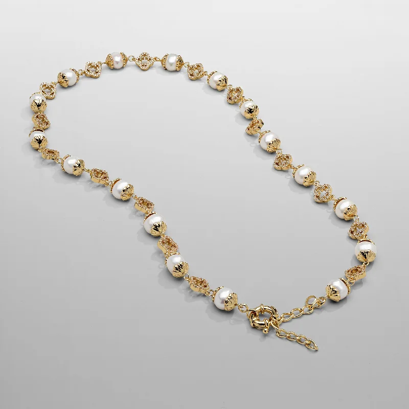 Exclusive Men's Necklaces & Pendants for the Modern Gentleman-Filigree Real Pearl Necklace (Gold) Exclusive Men's Necklaces & Pendants for the Modern Gentleman-Filigree Real Pearl Necklace (Gold)