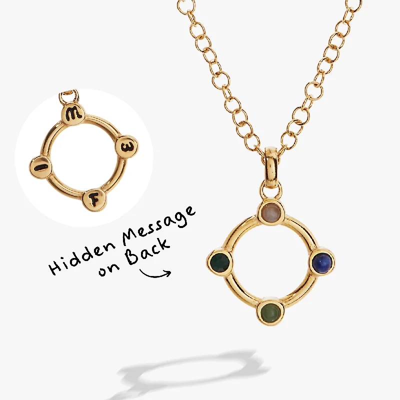 Shop Classic Women's  Necklaces & Pendants with a Modern Twist-Hidden Message 'Wife' Crystal Necklace