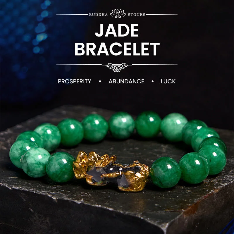 Men's Bracelets with Engraved Dates-Buddha Stones FengShui PiXiu Jade Protection Bracelet Men's Bracelets with Engraved Dates-Buddha Stones FengShui PiXiu Jade Protection Bracelet