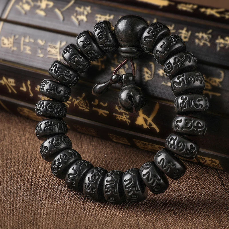 Cuff Bracelets for Men with Engravable Plates-Buddha Stones Tibetan Lightning Strike Wood Protection Bracelet Cuff Bracelets for Men with Engravable Plates-Buddha Stones Tibetan Lightning Strike Wood Protection Bracelet