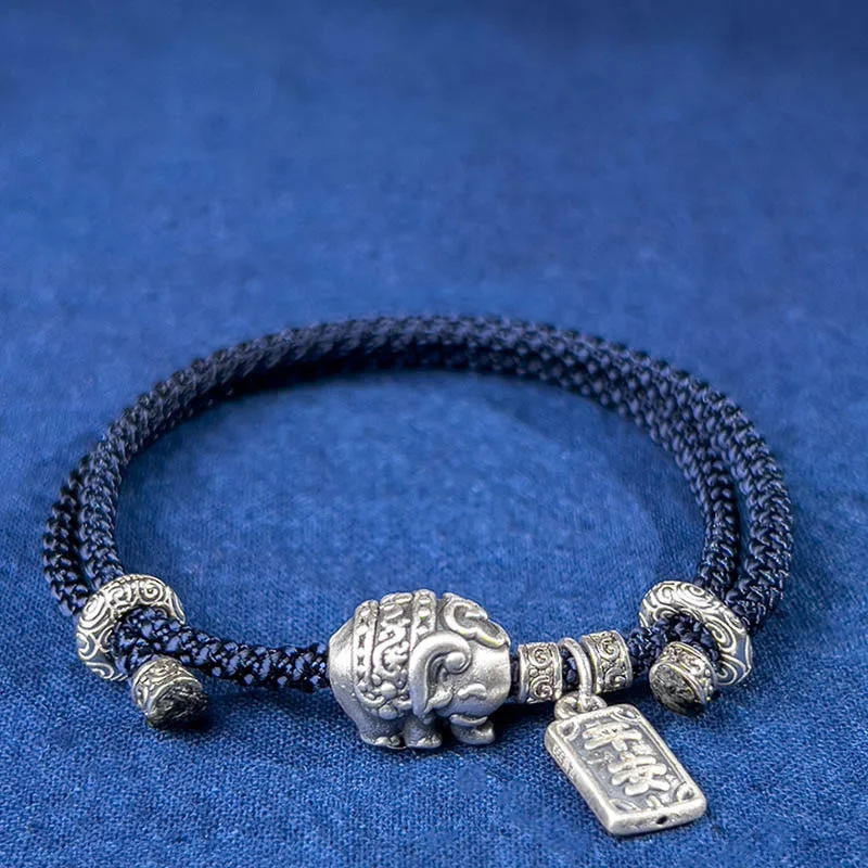Multi-layer Bracelets for Men-Buddha Stones 925 Sterling Silver Elephant Safe And Well Amulet Charm Strength Bracelet Multi-layer Bracelets for Men-Buddha Stones 925 Sterling Silver Elephant Safe And Well Amulet Charm Strength Bracelet
