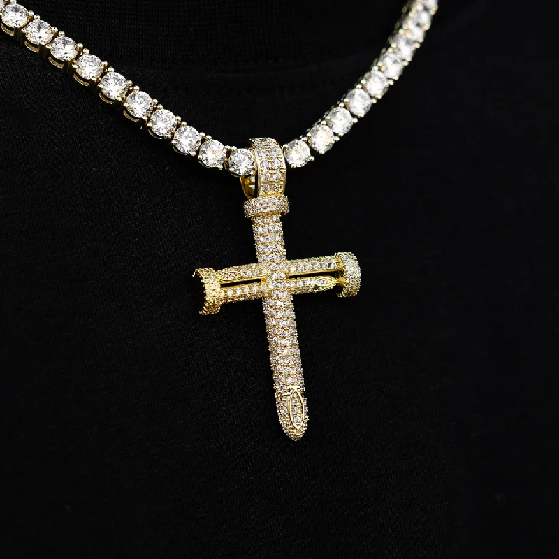 Exclusive Men's Necklaces & Pendants for the Modern Gentleman-Nail Cross (Large)