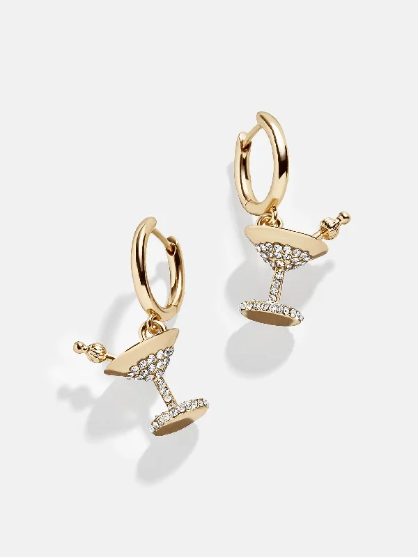 Women's Earrings – Elegant Designs for Every Personality--Down and Dirty Earrings - Gold/Pavé