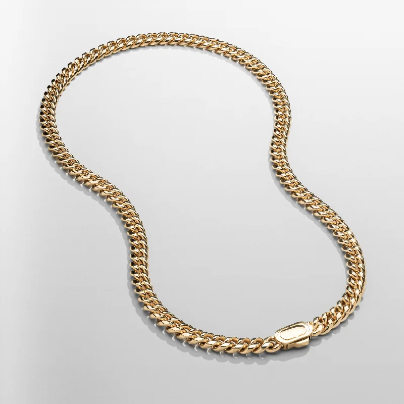 Exclusive Men's Necklaces & Pendants for the Modern Gentleman-Miami Cuban (Gold) 8mm Exclusive Men's Necklaces & Pendants for the Modern Gentleman-Miami Cuban (Gold) 8mm