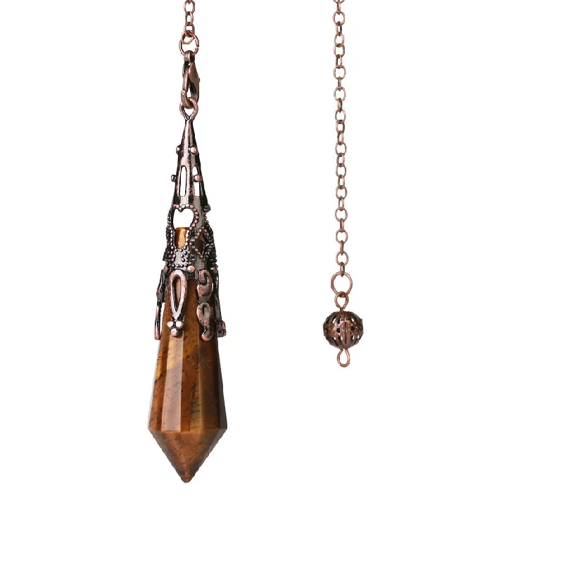 Shop Classic Women's  Necklaces & Pendants with a Modern Twist-Buddha Stones Natural Tiger's Eye Stone Healing Necklace