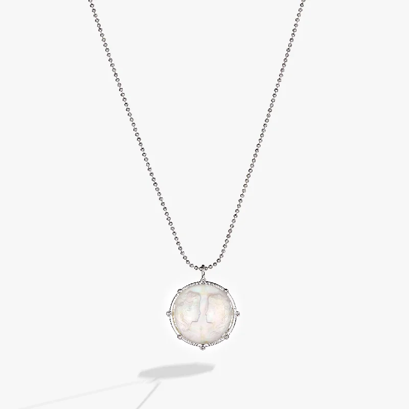 Shop Classic Women's Necklaces & Pendants with a Modern Twist-Gemini Zodiac Double-Sided Charm Necklace Shop Classic Women's Necklaces & Pendants with a Modern Twist-Gemini Zodiac Double-Sided Charm Necklace