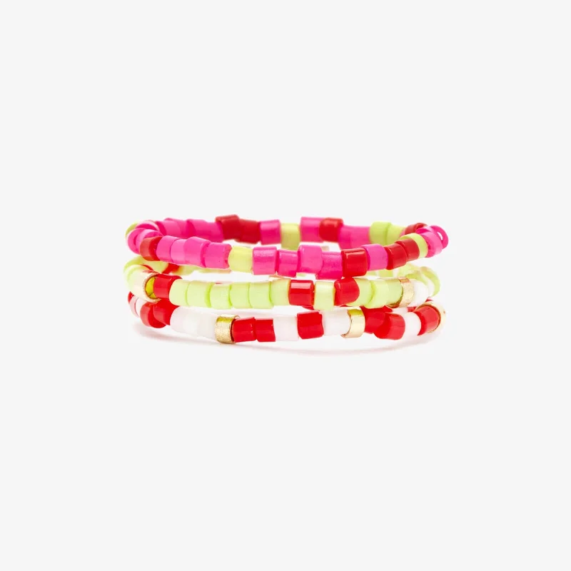 Chic Women's Rings for Fashion-Forward Looks-Merry Merry Stretch Ring Set of 3