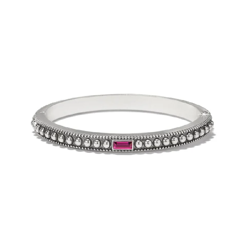 Stacking Bangles for Women-Pretty Tough Gem Hinged Bangle