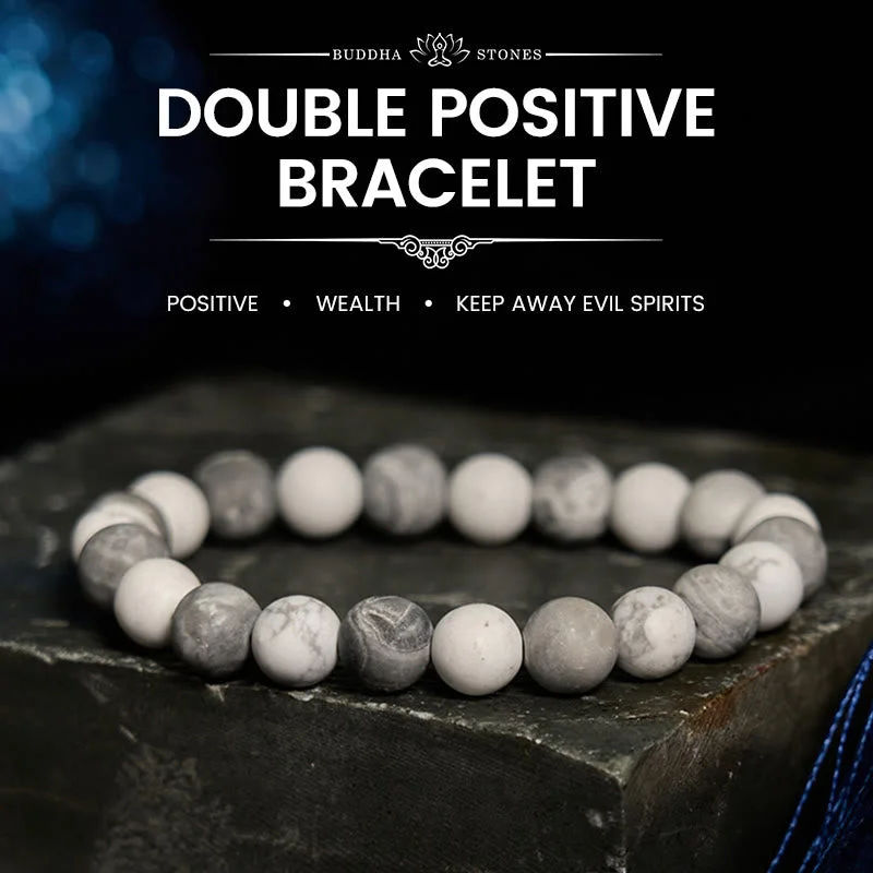 Men's Bracelets with Engraved Names-Buddha Stones Picasso Jasper White Turquoise Courage Bracelet Men's Bracelets with Engraved Names-Buddha Stones Picasso Jasper White Turquoise Courage Bracelet