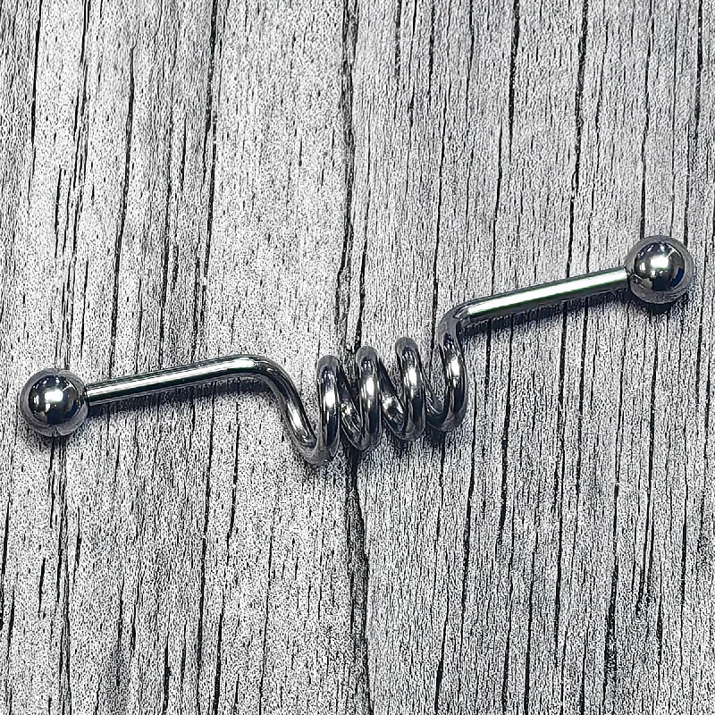 Women's Earrings – Elegant Designs for Every Personality--14 Gauge Internally Threaded Coil Project Bar 38mm Women's Earrings – Elegant Designs for Every Personality--14 Gauge Internally Threaded Coil Project Bar 38mm