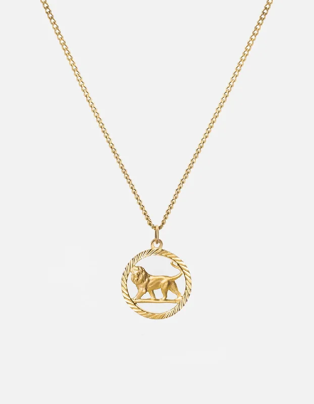 Exclusive Men's Necklaces & Pendants for the Modern Gentleman-Lev Lion Necklace, Gold Vermeil Exclusive Men's Necklaces & Pendants for the Modern Gentleman-Lev Lion Necklace, Gold Vermeil