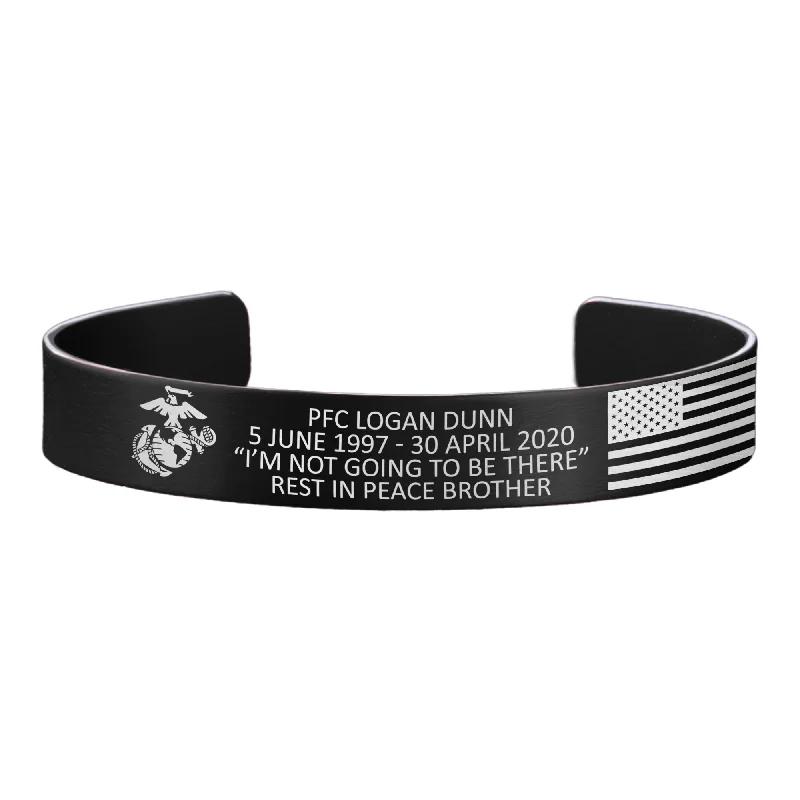 Bracelets for Men with Meaningful Symbols-PFC Logan Dunn Memorial Band - Hosted by the Dunn Family Bracelets for Men with Meaningful Symbols-PFC Logan Dunn Memorial Band - Hosted by the Dunn Family