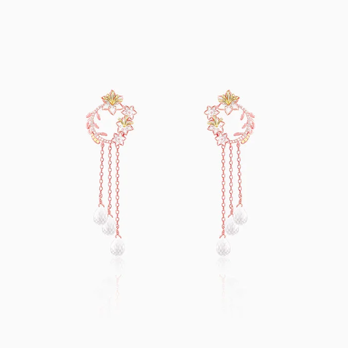 Women's Earrings – Elegant Designs for Every Personality--Rose Gold Captivating Musli Convertible Earrings Women's Earrings – Elegant Designs for Every Personality--Rose Gold Captivating Musli Convertible Earrings