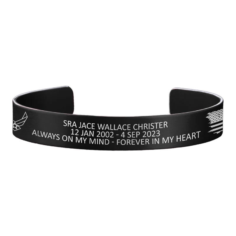 Silver Chain Bracelets for Men-SrA Jace W Christer Memorial Band – Hosted by the Christer Family Silver Chain Bracelets for Men-SrA Jace W Christer Memorial Band – Hosted by the Christer Family