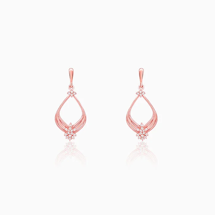 Women's Earrings – Elegant Designs for Every Personality--Rose Gold Princess Earrings Women's Earrings – Elegant Designs for Every Personality--Rose Gold Princess Earrings