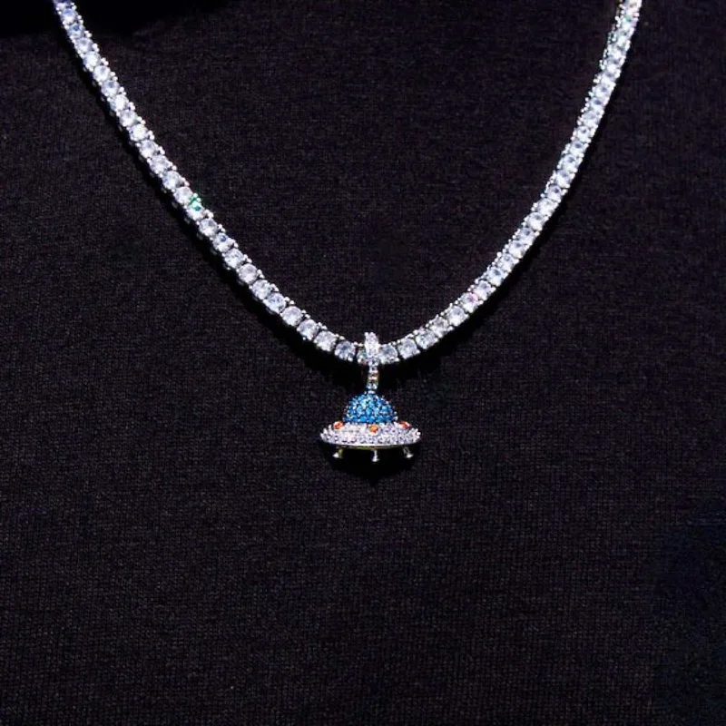 Unique Bracelet Gifts for Men-Micro UFO Pendant