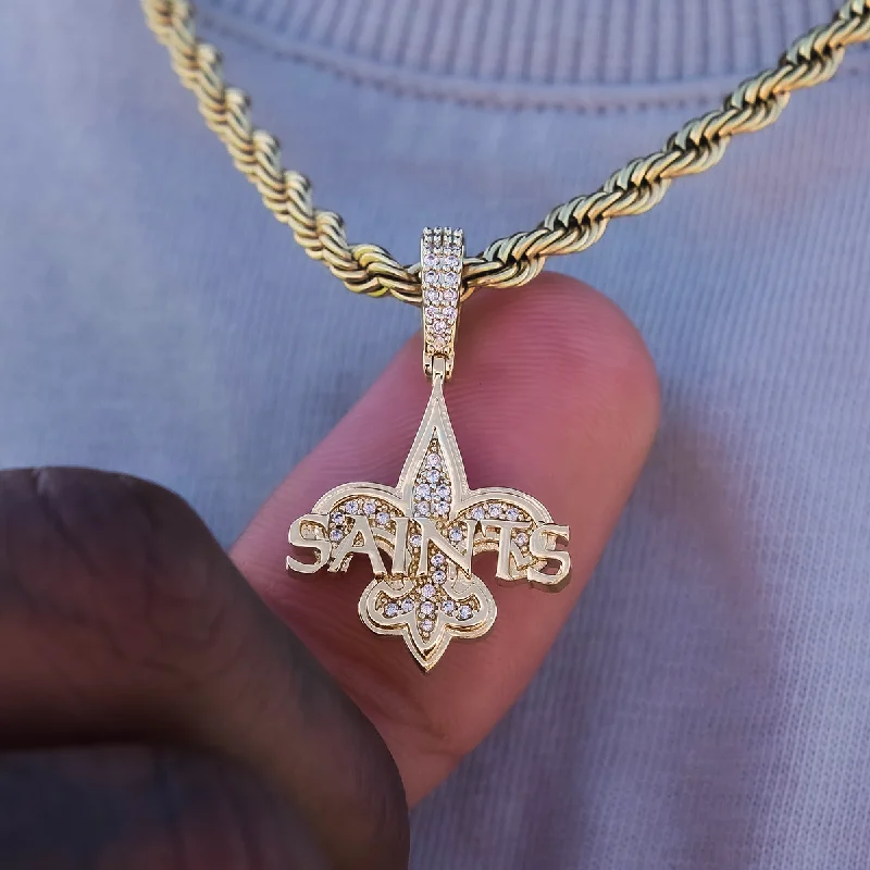 New Orleans Saints Official NFL Micro Logo Pendant