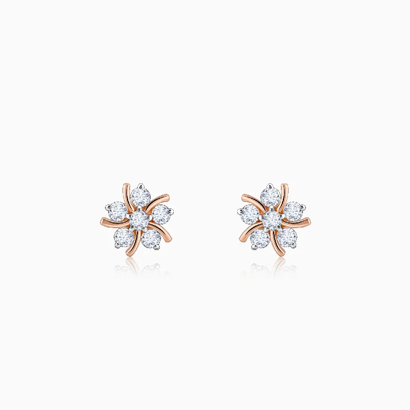 Women's Earrings – Elegant Designs for Every Personality--Rose Gold Elixir Diamond Earrings Women's Earrings – Elegant Designs for Every Personality--Rose Gold Elixir Diamond Earrings
