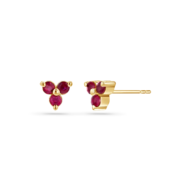 Women's Earrings – Elegant Designs for Every Personality--Trio Ruby Studs