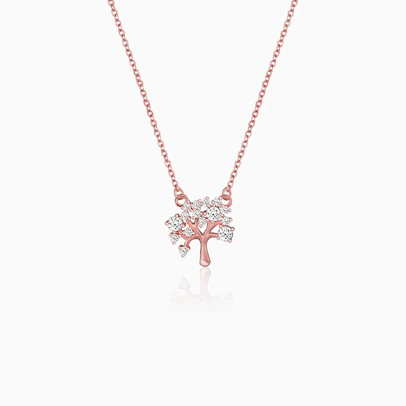 Shop Classic Women's  Necklaces & Pendants with a Modern Twist-Rose Gold Tree of Life Necklace