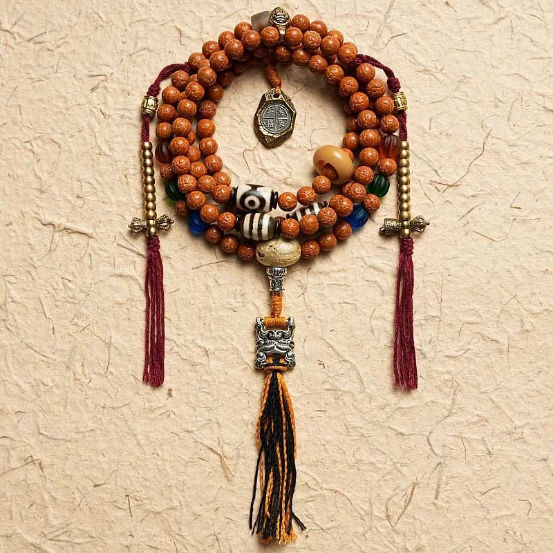 Trendy Bracelets for Men-Buddha Stones Tibet Bodhi Seed 108 Mala Beads Wisdom Peace Bracelet Necklace Trendy Bracelets for Men-Buddha Stones Tibet Bodhi Seed 108 Mala Beads Wisdom Peace Bracelet Necklace