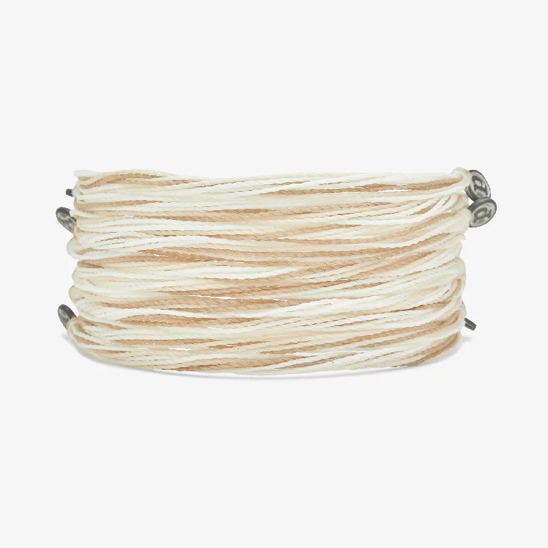 Elegant Thin Bangles for Women-White Sands Friendship 10 Pack