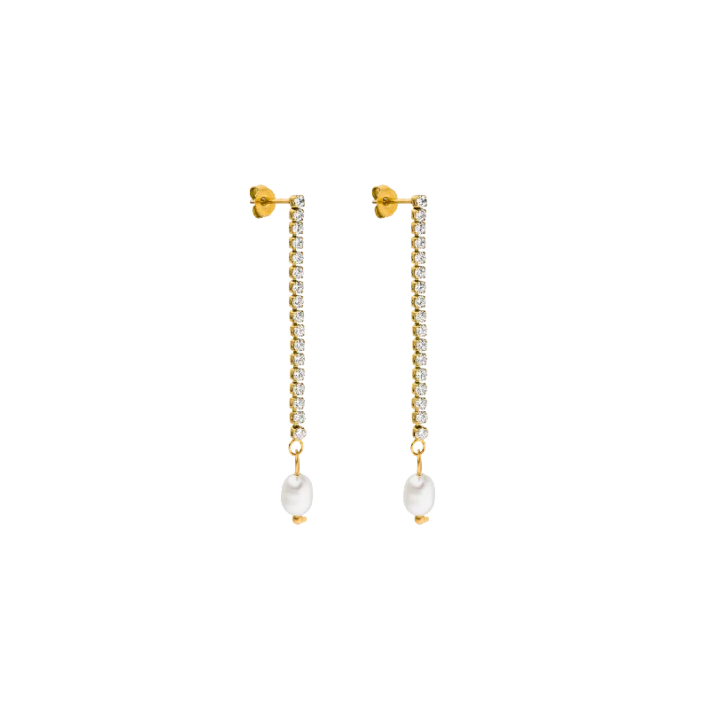 Women's Earrings – Elegant Designs for Every Personality--Shimmering Pearl Ohrringe
