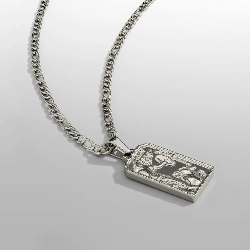 Exclusive Men's Necklaces & Pendants for the Modern Gentleman-St. Michael (Silver)