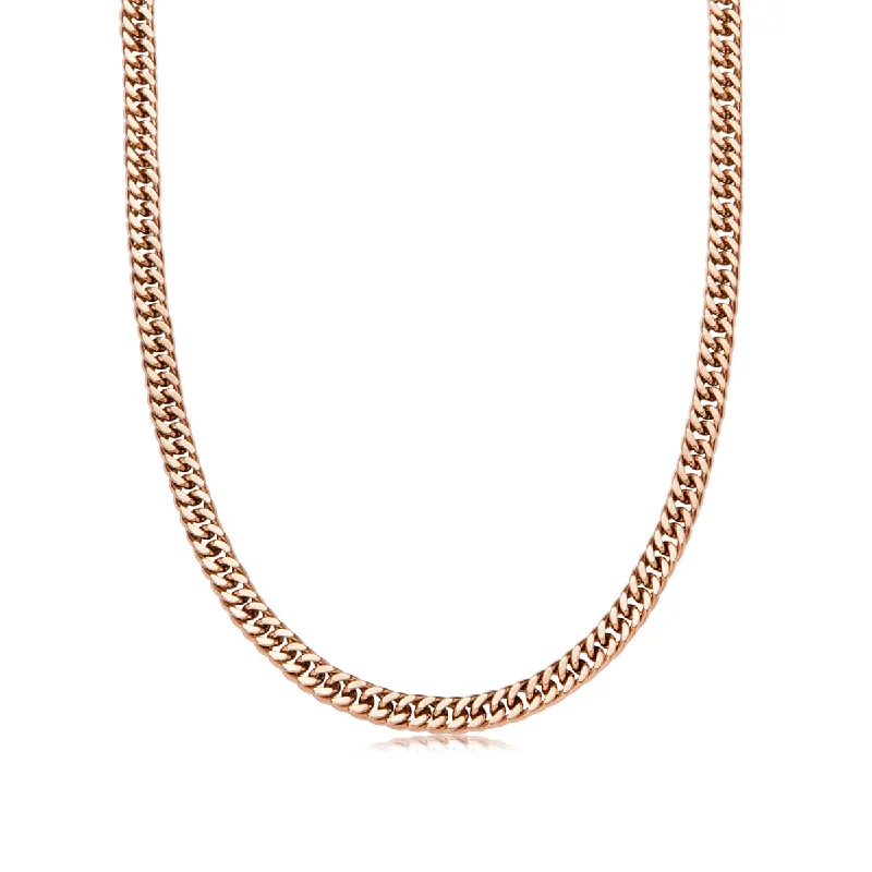 Shop Classic Women's Necklaces & Pendants with a Modern Twist-Curb Chain Necklace (Rose Gold) Shop Classic Women's Necklaces & Pendants with a Modern Twist-Curb Chain Necklace (Rose Gold)