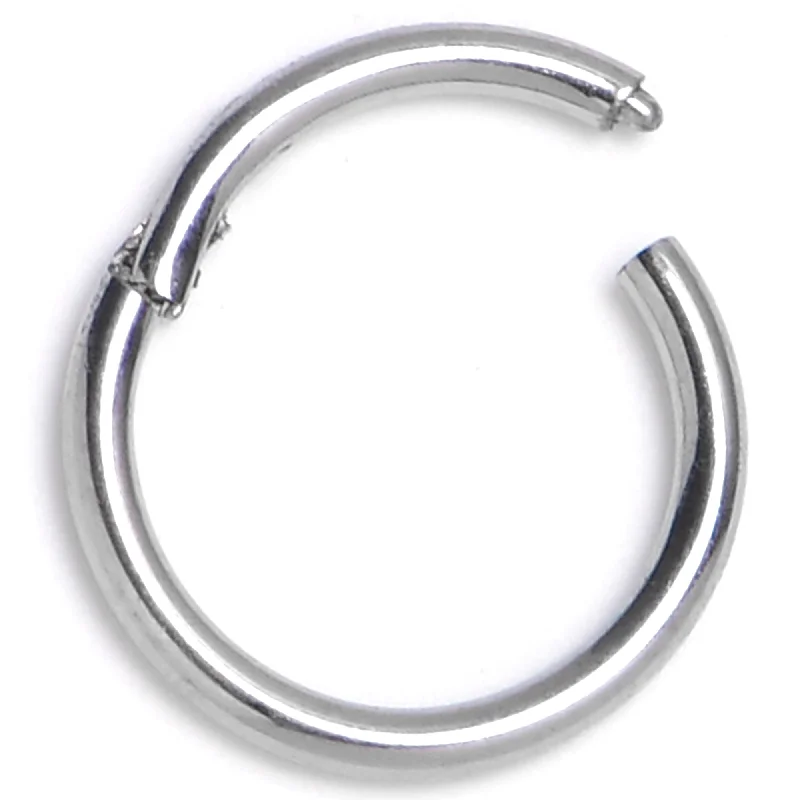 Designer Nose Rings for Chic Looks -20 Gauge 1/4 A ASTM F-136 Titainum Precision Hinged Segment Hoop Designer Nose Rings for Chic Looks -20 Gauge 1/4 A ASTM F-136 Titainum Precision Hinged Segment Hoop